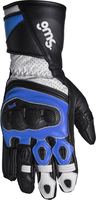 GMS-Moto GR-1 SF,  handschoenen,  kleur: Zwart/Wit/Blauw,  maat: 3XL