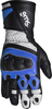 GMS-Moto GR-1 SF,  handschoenen,  kleur: Zwart/Wit/Blauw,  maat: S