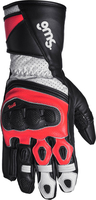 GMS-Moto GR-1 SF,  handschoenen,  kleur: Zwart/Wit/Rood,  maat: 3XL