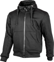 GMS-Moto Grizzly,  capuchonsweater,  kleur: zwart,  maat: 3XL