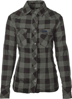 GMS-Moto Jaguar,  blouse/textiel jasje dames,  kleur: zwart/donkergroen,  maat: XS