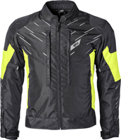 GMS-Moto Kasai,  waterdicht textieljack,  kleur: Zwart/Neon-Geel,  maat: 4XL