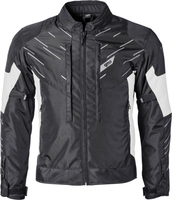GMS-Moto Kasai,  waterdicht textieljack,  kleur: Zwart/Wit,  maat: 3XL