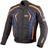 GMS-Moto Pace,  textieljas,  kleur: zwart/oranje/blauw,  maat: XS