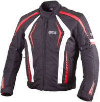 GMS-Moto Pace,  textieljas,  kleur: Zwart/Rood/Wit,  maat: XL