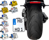 Heinz Bikes Side Mount,  kentekenplaathouder,  kleur: Zwart