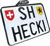 Heinz Bikes Slip-Inn,  kentekenplaathouder,  kleur: Zwart