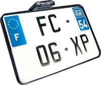 Heinz Bikes Slip-Inn,  kentekenplaathouder,  kleur: Zwart