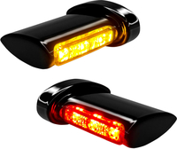 Heinz Bikes Winglets,  3in1 achterlicht/richtingaanwijzer,  kleur: Zwart