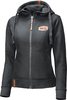 Held 031949,  zip hoodie vrouwen,  kleur: zwart/bruin,  maat: XS