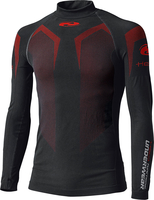 Held 3D-Skin Warm Top,  functioneel shirt longsleeve,  kleur: zwart/donkerrood/rood,  maat: XXL