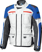 Held Carese Evo,  textiele jas Gore-Tex,  kleur: Lichtgrijs/Zwart/Blauw/Rood,  maat: 4XL