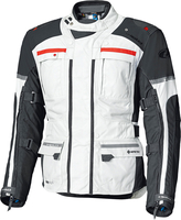 Held Carese Evo,  textiele jas Gore-Tex,  kleur: lichtgrijs/zwart/rood,  maat: XXL