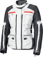 Held Carese Evo,  textieljasje vrouwen Gore-Tex,  kleur: lichtgrijs/zwart/rood,  maat: 4XL