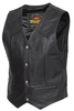 Held Dillon,  leren vest,  kleur: zwart,  maat: L