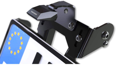 Highsider Akron-RS Pro, 
kentekenplaathouder,  kleur:
Zwart