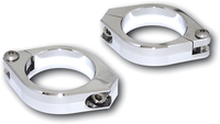 Highsider CNC,  vorkbuisklemmen,  kleur: Chroom,  maat: 35-37 mm