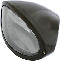 Highsider Iowa,  H4 koplamp,  kleur: zwart/helder