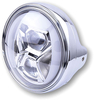Highsider LTD Typ 8,  LED koplamp 7 inch,  kleur: Chroom