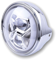 Highsider LTD Typ 8,  LED koplamp 7 inch,  kleur: Chroom