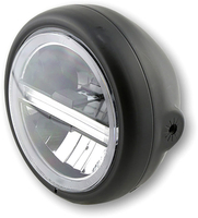 Highsider Pecos Typ 6,  LED koplamp 5 3/4 inch,  kleur: Zwart