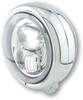 Highsider Pecos Typ 7,  LED koplamp 5 3/4 inch,  kleur: Chroom