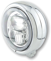 Highsider Pecos Typ 7,  LED koplamp 5 3/4 inch,  kleur: Chroom