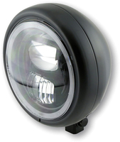 Highsider Pecos Typ 7,  LED koplamp 5 3/4 inch,  kleur: Zwart