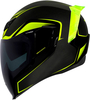 Icon Airflite Crosslink,  integraalhelm,  kleur: Neon-Geel/Zwart,  maat: S
