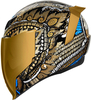 Icon Airflite Day Tripper,  integraalhelm,  kleur: Goud/Zwart/Wit/Blauw,  maat: L