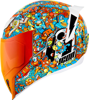 Icon Airflite Mips ReDoodle,  integraalhelm,  kleur: Rood/Lichtblauw/Oranje,  maat: M