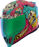 Icon Airflite Mips Snack Attack,  integraalhelm,  kleur: Pink/Blauw/Geel,  maat: XL