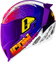 Icon Airflite Quarterflash,  integraalhelm,  kleur: Lila/Zwart/Wit,  maat: M