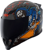 Icon Airflite Trick or Street 4,  integraalhelm,  kleur: Zwart/Grijs/Blauw/Rood,  maat: XXL