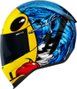 Icon Airform Brozak MIPS,  integraalhelm,  kleur: Blauw/Geel/Zwart/Rood,  maat: L