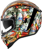 Icon Airform Buck Fever,  integraalhelm,  kleur: Wit/Zwart/Rood/Blauw,  maat: XS