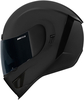 Icon Airform Dark,  integraalhelm,  kleur: zwart,  maat: M
