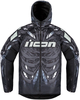 Icon Airform Manik´R,  stoffen jas,  kleur: Zwart/Grijs/Wit,  maat: XL