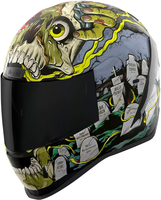 Icon Airform Mips Dead Serious,  integraalhelm,  kleur: Zwart/Grijs/Donkergroen/Geel,  maat: XL