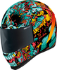 Icon Airform Mips Munchies,  integraalhelm,  kleur: blauw/geel/rood,  maat: L