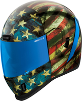 Icon Airform Old Glory,  integraalhelm,  kleur: Blauw/Wit/Rood,  maat: L