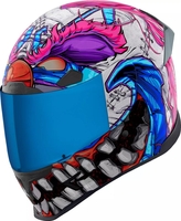 Icon Airframe Pro Krazy Klown 2,  integraalhelm,  kleur: Wit/Pink/Blauw/Zwart,  maat: L