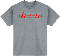 Icon Clasicon,  t-shirt,  kleur: grijs/rood,  maat: M