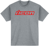 Icon Clasicon,  t-shirt,  kleur: grijs/rood,  maat: XL