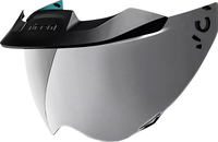 Icon Domain DOT MotoShield,  schild gespiegeld,  kleur: Zilver-Gespiegeld,  maat: Een maat