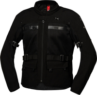 IXS Venture-BigAir 1.0,  stoffen jas,  kleur: zwart,  maat: 4XL