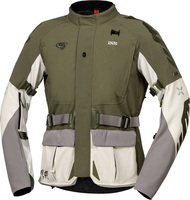 IXS Venture-STX 1.0,  waterdicht textieljack,  kleur: Olijf/Lichtgrijs/Grijs,  maat: 3XL