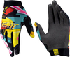 Leatt 1.5 GripR Carnival,  handschoenen,  kleur: Zwart/Geel/Turquoise/Rood/Pink,  maat: XXL