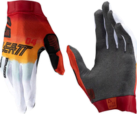 Leatt 1.5 GripR Glamis,  handschoenen,  kleur: Wit/Rood/Oranje/Blauw,  maat: S