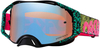 Oakley Airbrake MX Bengal Venom,  bril Prizm,  kleur: Turquoise/Roze/Geel Blauw/Violet-Gespiegeld